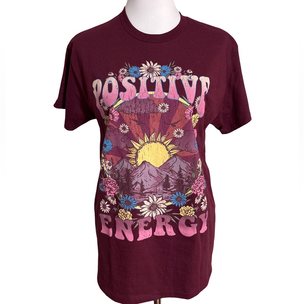 Goodie Two Sleeves Maroon Graphic Tee